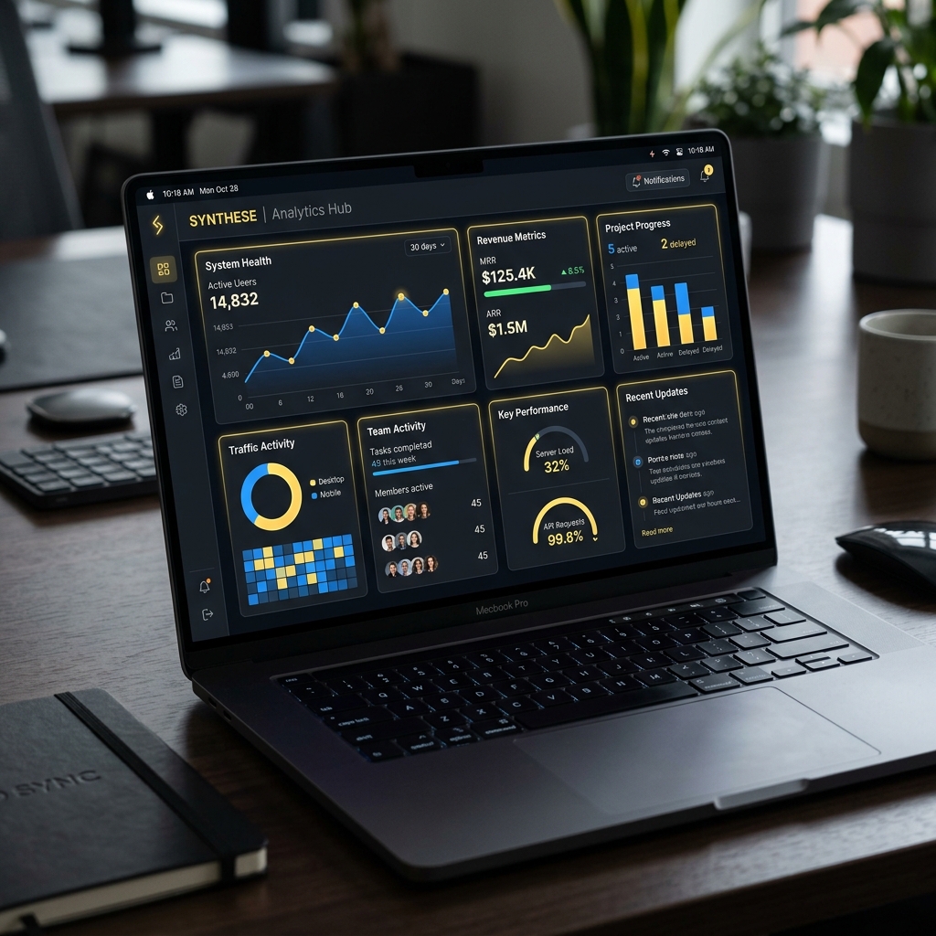 Skywalker Soft Dashboard Mockup